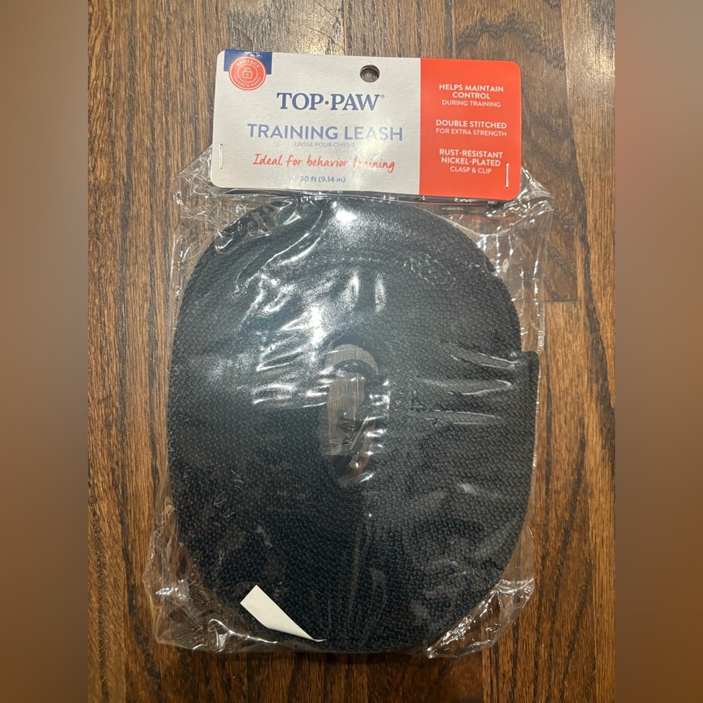 Top Paw 30’ Black Training Leash